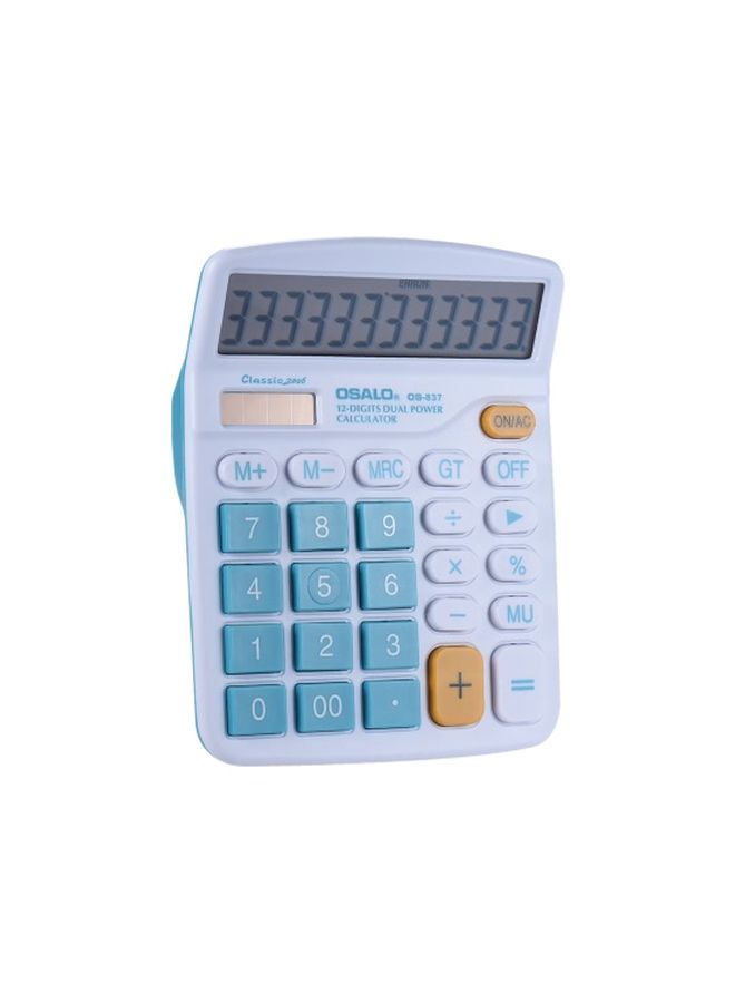 OSALO - Desktop Electronic Calculator Blue/White - Image 1
