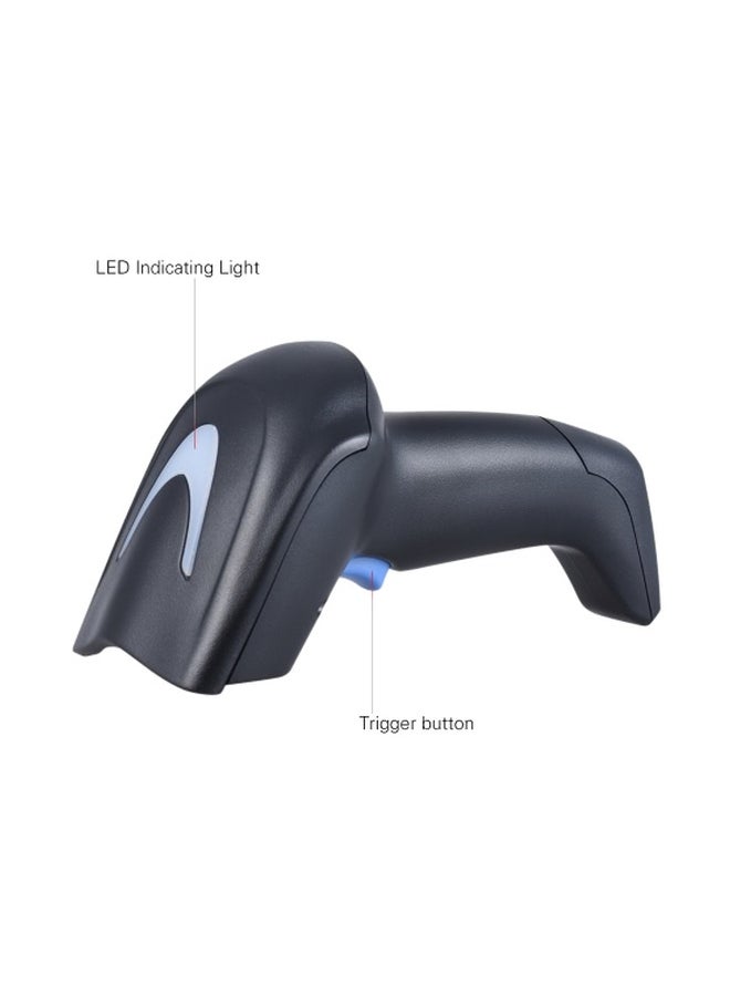 Generic - Wireless 1D 2D QR Barcode Scanner With USB Receiver Black/Blue - Image 1