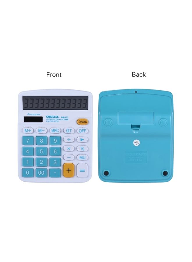 OSALO - Desktop Electronic Calculator Blue/White - Image 1