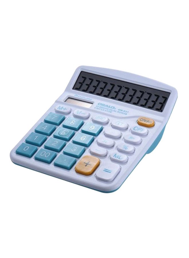 OSALO - Desktop Electronic Calculator Blue/White - Image 1