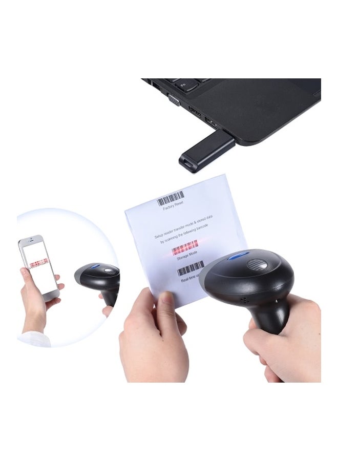 Generic WM2 Wireless Barcode Scanner Black/Grey  - Image 3