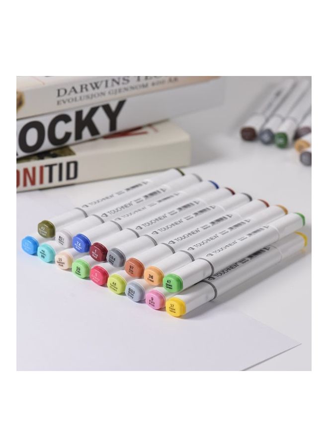Generic - 60-Piece Dual Tip Marker 3 Multicolour - Image 1