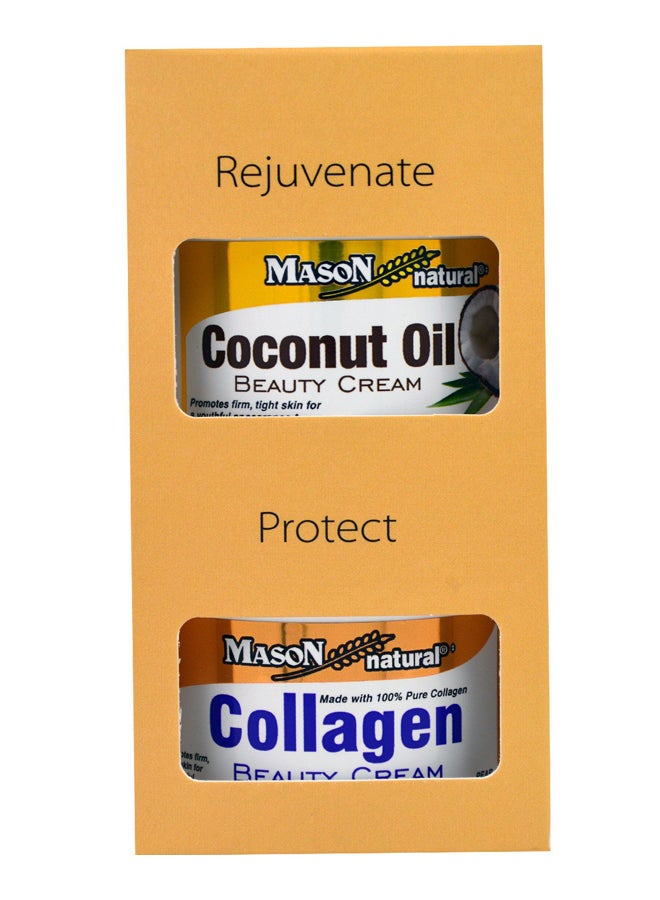 Mason Natural Coconut Oil Beauty Cream + Collagen Beauty Cream - Image 1