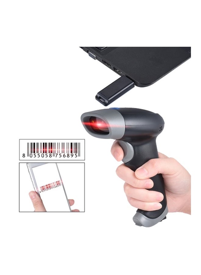 Generic WM2 Wireless Barcode Scanner Black/Grey  - Image 2