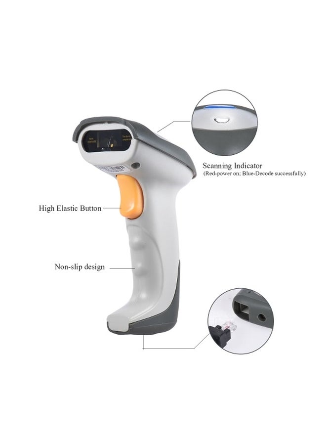 Generic Bi-Directional Barcode Scanner White/Black  - Image 3