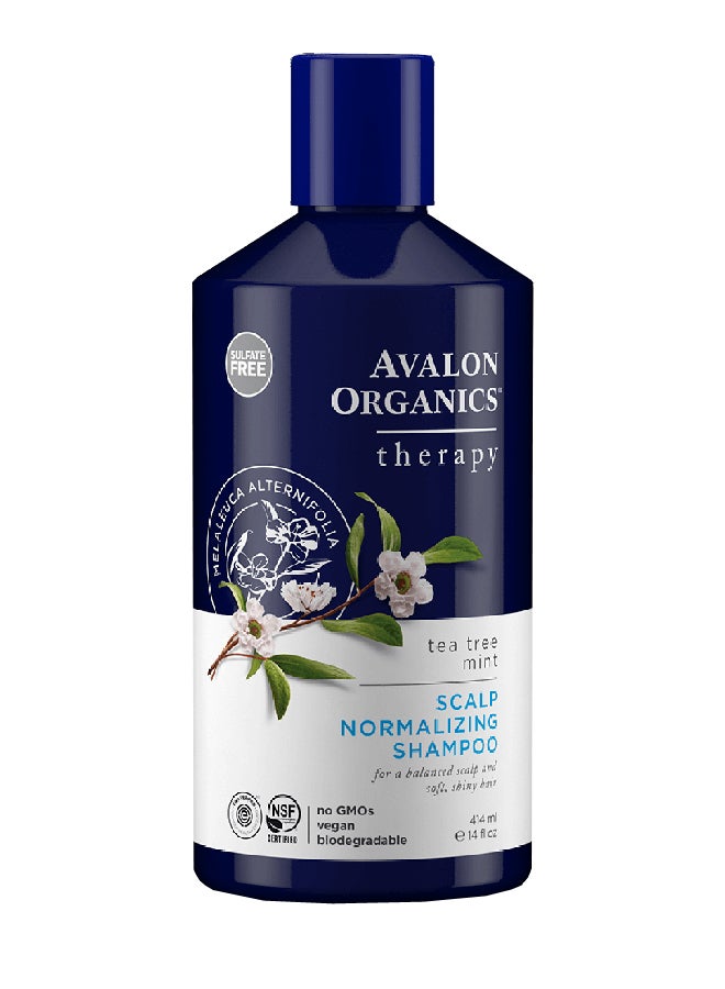Avalon Organics Tea Tree Mint Therapy Scalp Normalizing Shampoo 414ml