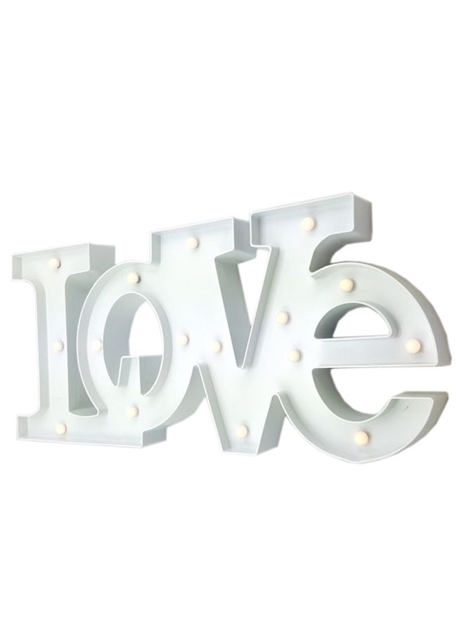 Wall or Table Top Love Letters with Light White - Image 1
