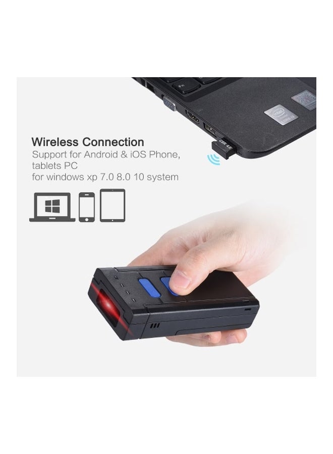 Generic Portable Wireless Barcode Scanner Black  - Image 2