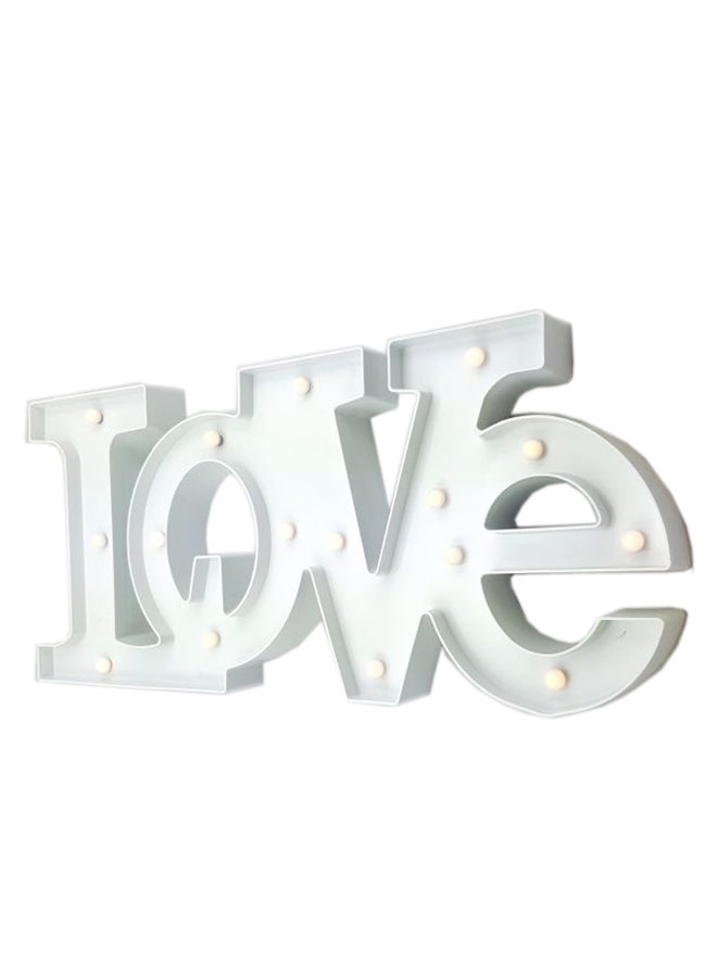 Wall or Table Top Love Letters with Light White - Image 2