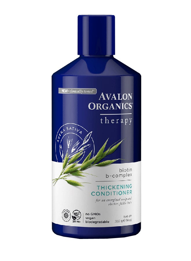 Avalon Organics Thickening Hair Conditioner - Clear 397grams - Image 1