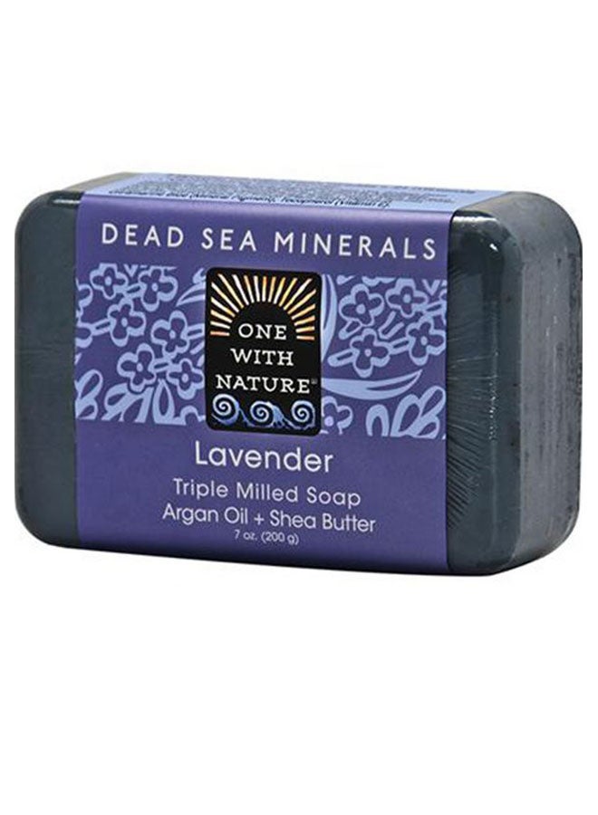 ONE WITH NATURE Blackberry Pear Triple Milled Soap Bar 200grams  - Image 1