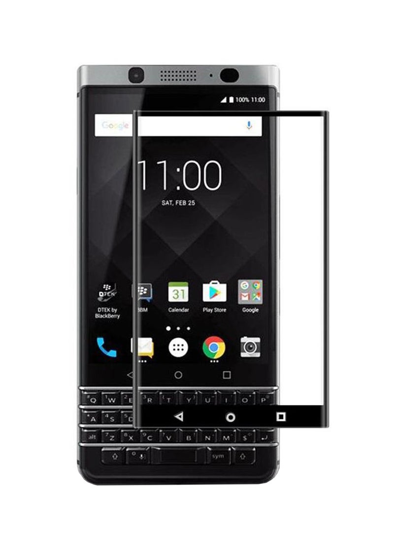 Muzz - Tempered Glass Screen Protector For Blackberry Keyone Black/Clear - Image 1