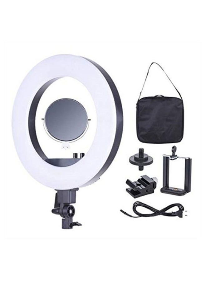 أدوات الإضاءة مصباح LED بشكل حلقة لتصوير الفيديو والصور أبيض