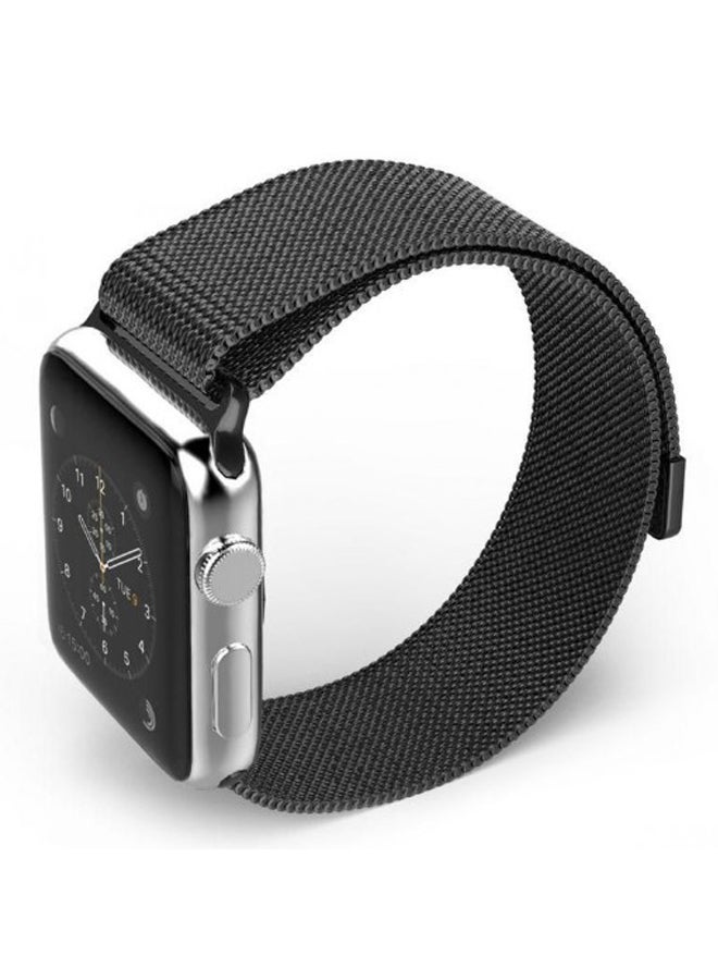 Jetech - Replacement Stainless Steel Strap For Apple Watch 42mm Black - Image 1
