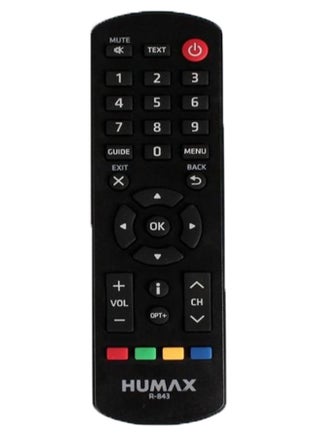 TV Receiver Remote Control Black