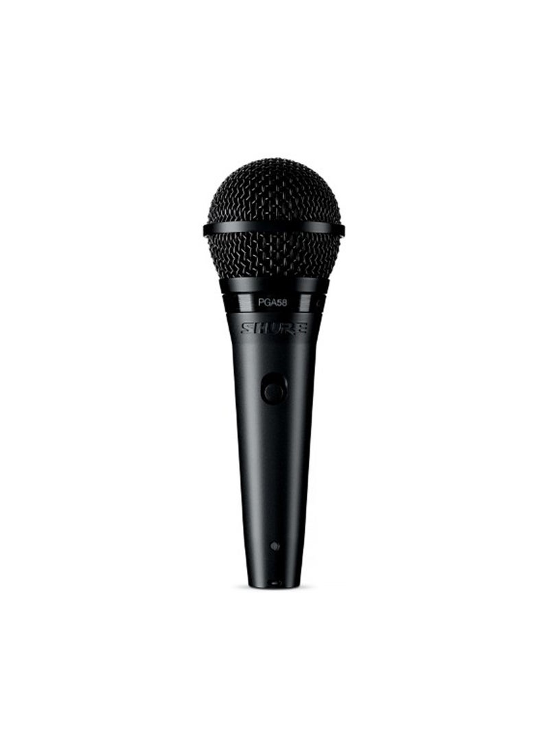 Shure - Cardioid Dynamic Vocal Microphone PGA58 Black - Image 1