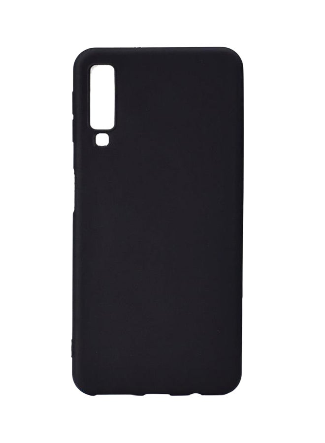 Silicone Back Case Cover For Samsung Galaxy A7 (2018) Black