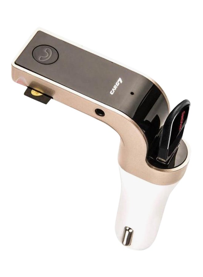 شاحن تيربو للسيارة بتقنية البلوتوث بقوة تيار 2.5 أمبير متعدد الألوان