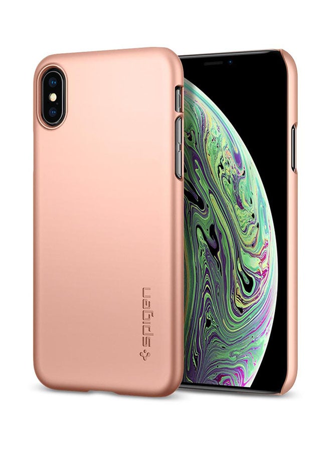 Spigen - Thin Fit Case Cover For iPhone XS/X Blush Gold - Image 1