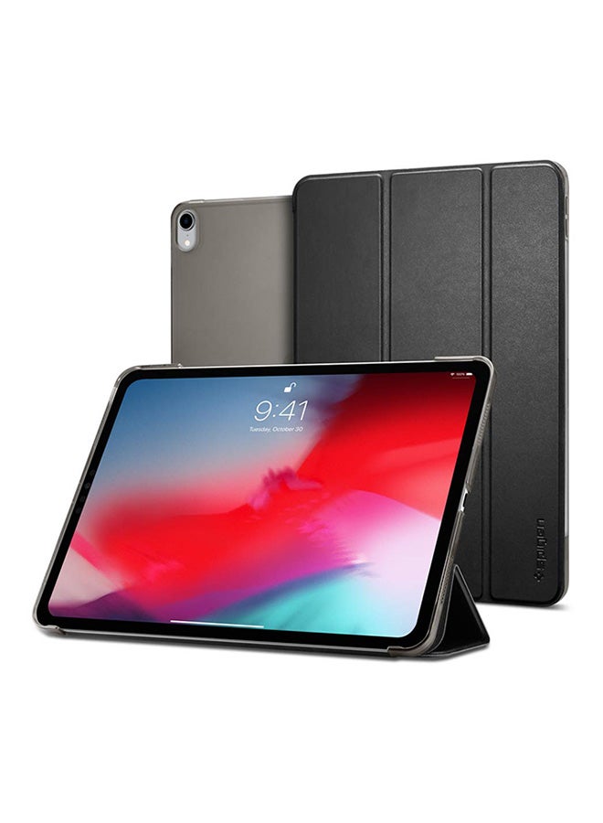 Spigen Version 2 Apple Pencil Compatible Smart Fold Case With Auto Sleep And Wake For Apple iPad Pro (2018) 11inch Black Black