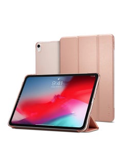 Spigen Version 2 Apple Pencil Compatible Smart Fold Case With Auto Sleep And Wake For iPad Pro (2018) Rose Gold 