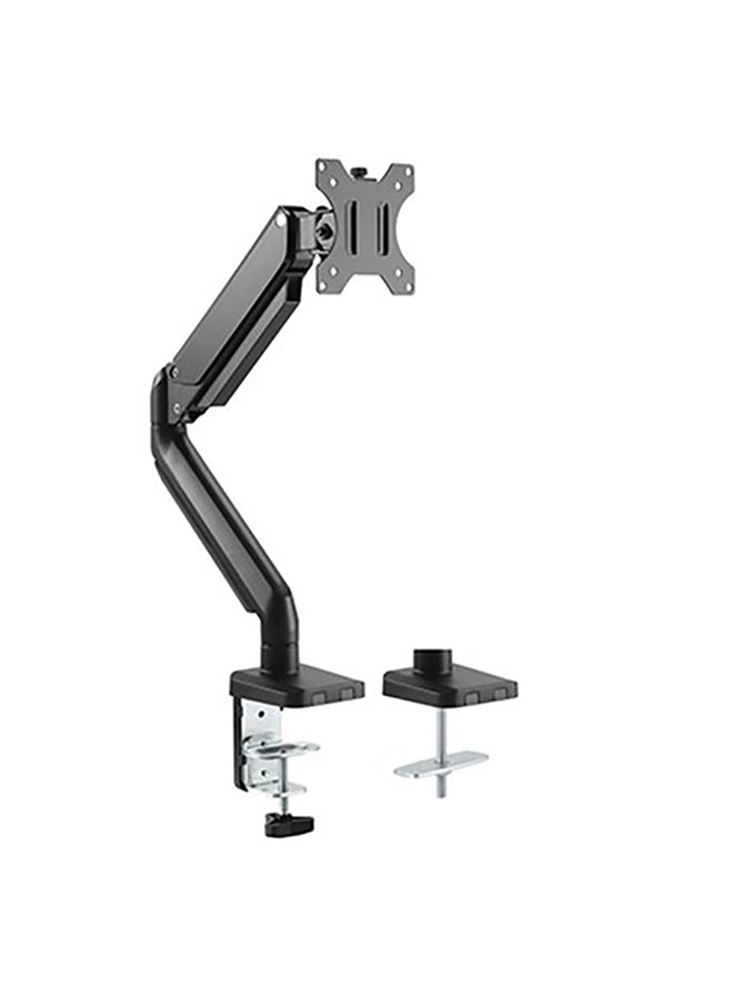 TechFort - Computer Monitor Desk Mount Stand with Gas Spring Arm Adjustable Height Tilt Angle for 17-27 Inch Black - Image 1