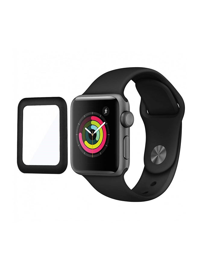 لاصقة حماية ثلاثية الأبعاد بتصميم منحن بتغطية كاملة لشاشة ساعة أبل سيريز 4 شفاف