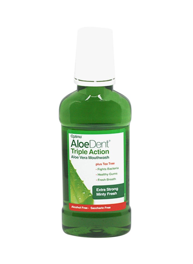 غسول الفم بالألوفيرا ثلاثي المفعول. أبيض 250ملليلتر