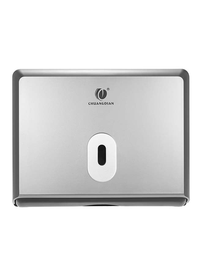 CHUANGDIAN Tissue Dispenser Box Holder Silver 9.44x3.22inch - Image 1