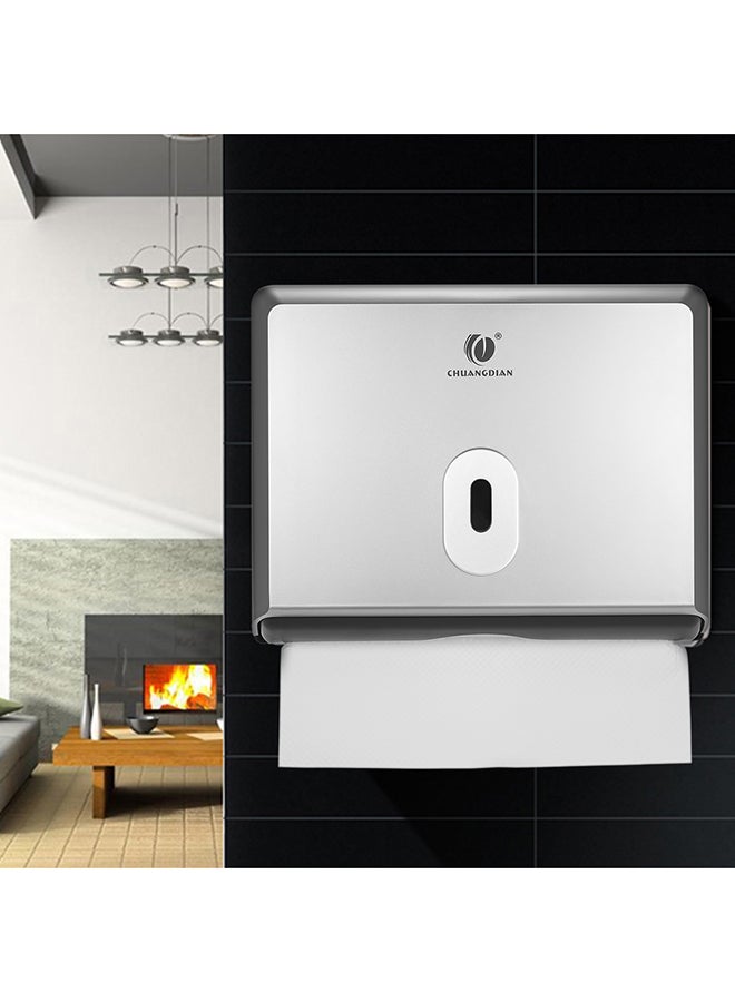 CHUANGDIAN Tissue Dispenser Box Holder Silver 9.44x3.22inch - Image 4