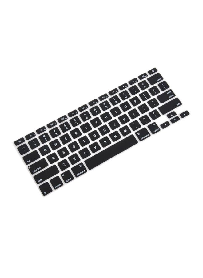 Generic - Silicone Keyboard Keypad Cover Protector For Apple 13, 15 17 Black - Image 1