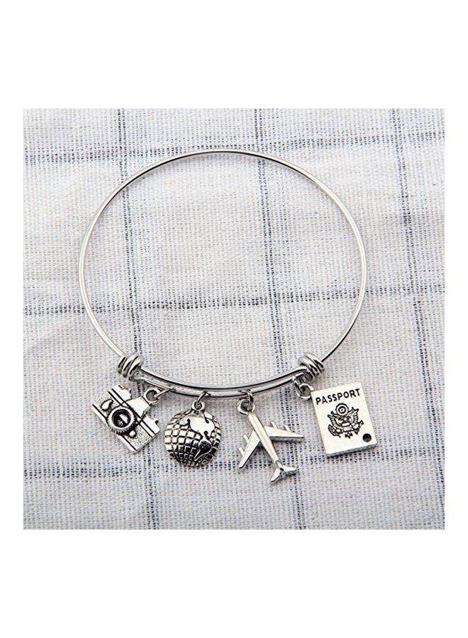 SEIRAA Stainless Steel Silver Plated Charm Bracelet - Image 4