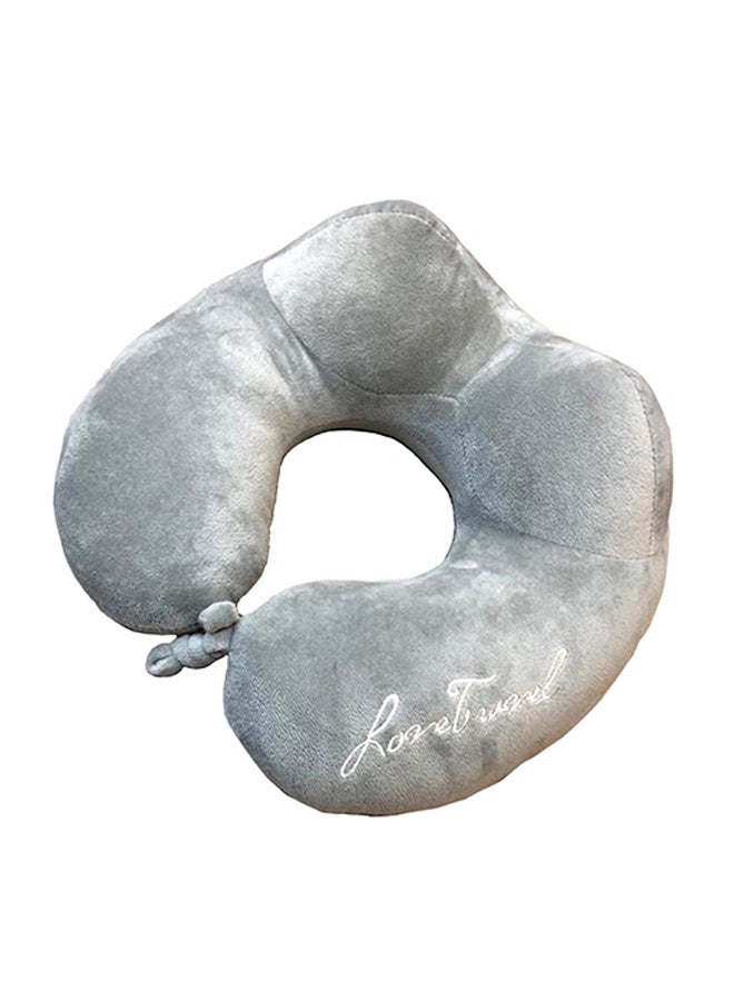 وسادة سفر شكل حرف U إسفنج رمادي 25 x 25 x 10Ø³Ù†ØªÙŠÙ…ØªØ±