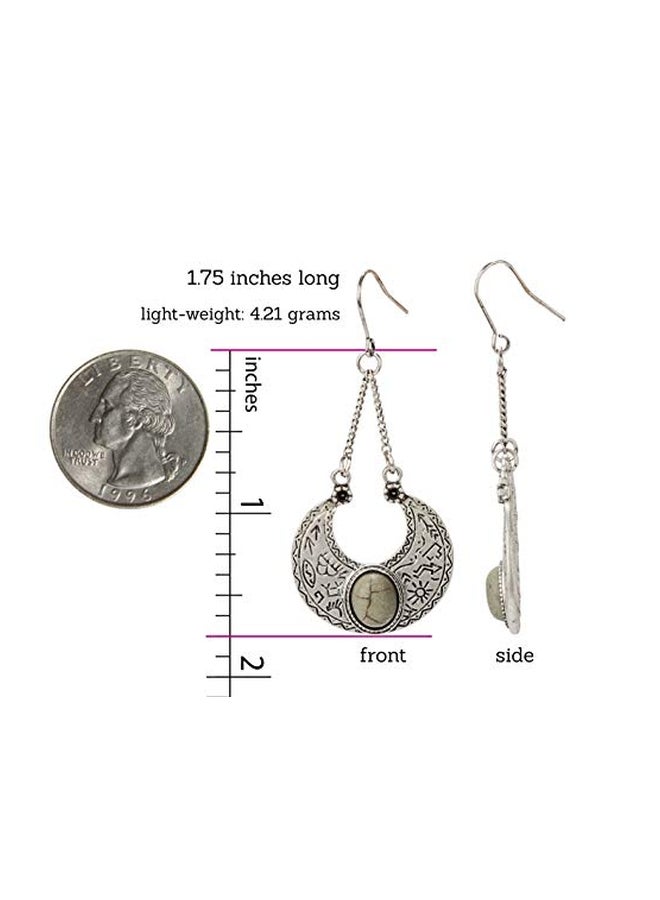 SPUNKYsoul Boho Silver Fashion Earrings - Image 2