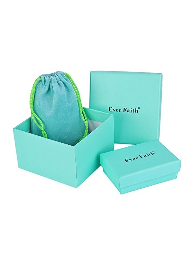 إيفر فيث أقراط متدلية للزفاف مصنوعة من سبيكة معدنية ومرصعة بالكريستال النمساوي على شكل جناح - Image 4