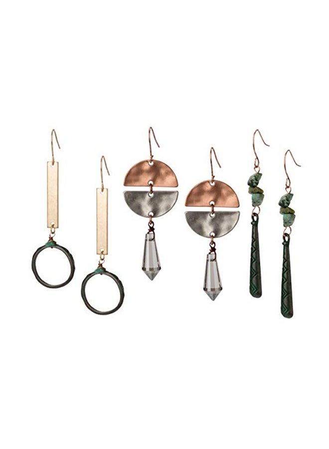 SPUNKYsoul - 3-Pack Bohemian Fashion Earrings - Image 1