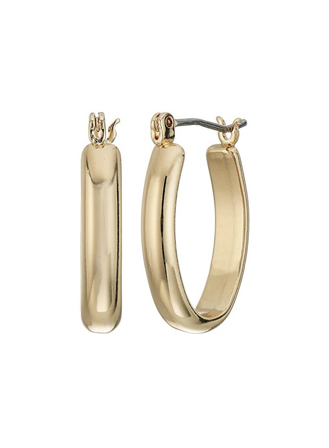 Napier Brass Classic Hoop Earrings - Image 1