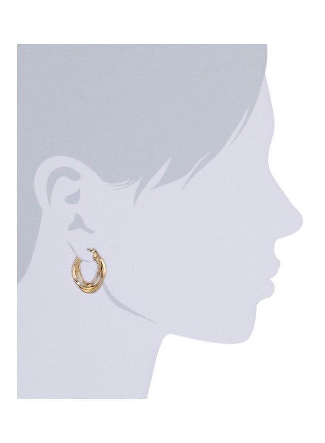 ANNE KLEIN - Brass Classic 3 Hoop Earrings - Image 1