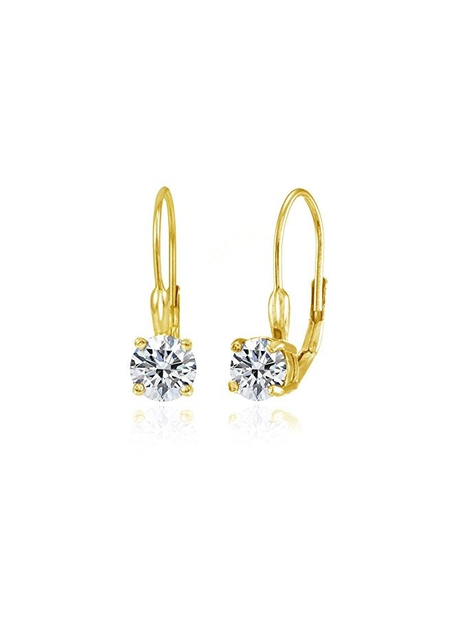 GemStar USA 925 Sterling Silver Cubic Zirconia Studded Clips On Earrings  - Image 3