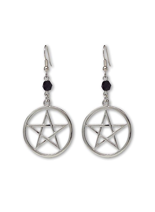 Real Metal - Pewter Pentacle Pentagram Shaped Jewellery Set - Image 1