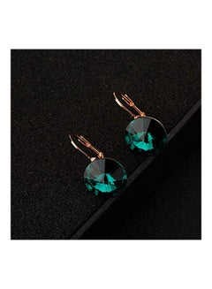 EVEVIC 14 Karat Gold Plated Swarovski Crystal Studded Earrings  - Image 5