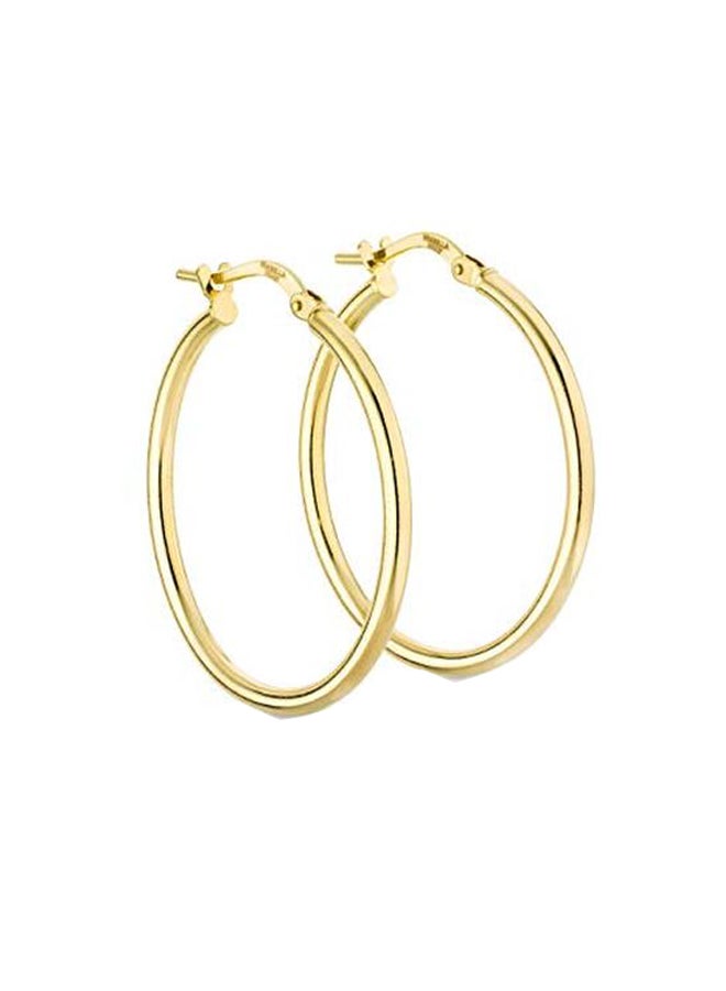 18 Karat Gold Plated 925 Sterling Silver Hoop Earrings - v1553870883/N22640389A_1