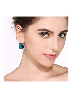 EVEVIC 14 Karat Gold Plated Swarovski Crystal Studded Earrings  - Image 2