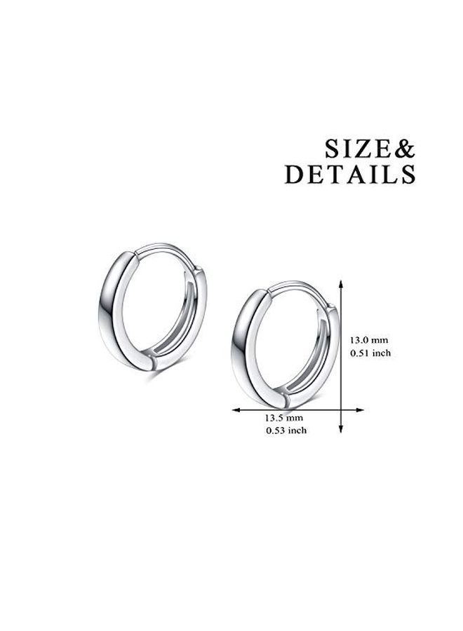 YFN - 925 Sterling Silver Hoop Earrings - Image 1