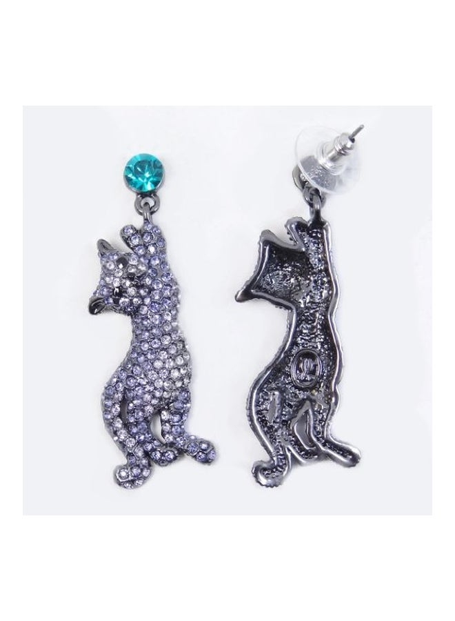 EVER FAITH Crystal Studded Pet Cat Family Necklace Set  - Image 3