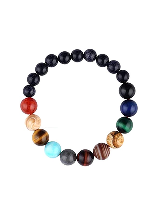 JSstudio Planet Anxiety Relief Gemstones Handmade Bead Bracelet - Image 1