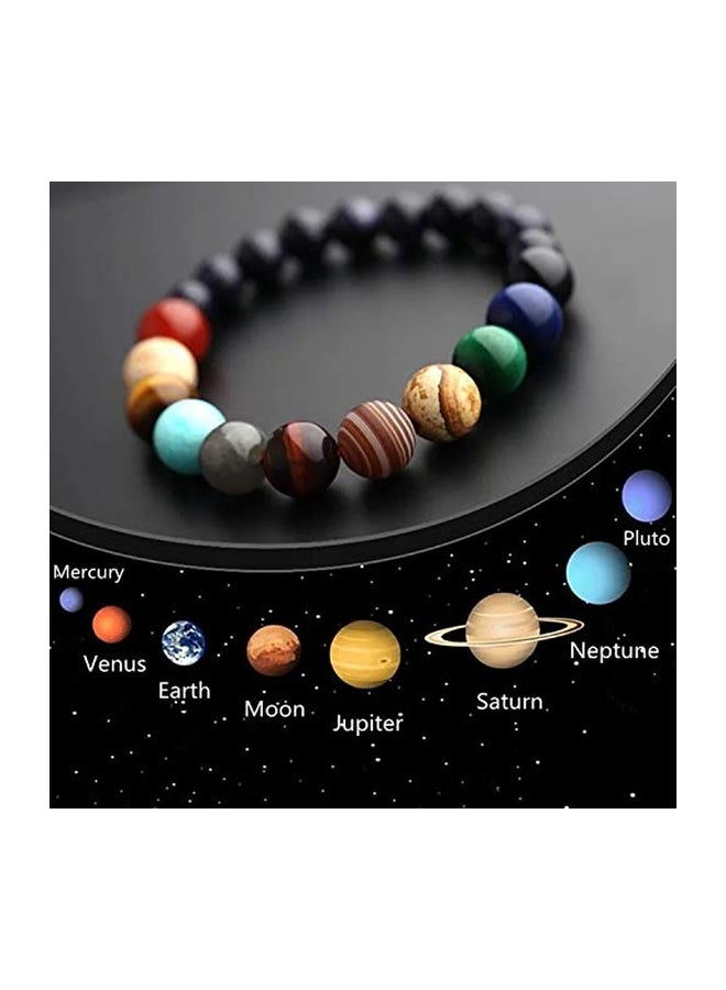 JSstudio Planet Anxiety Relief Gemstones Handmade Bead Bracelet - Image 2