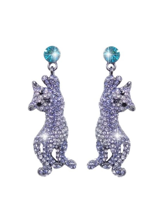 EVER FAITH Crystal Studded Pet Cat Family Necklace Set  - Image 2