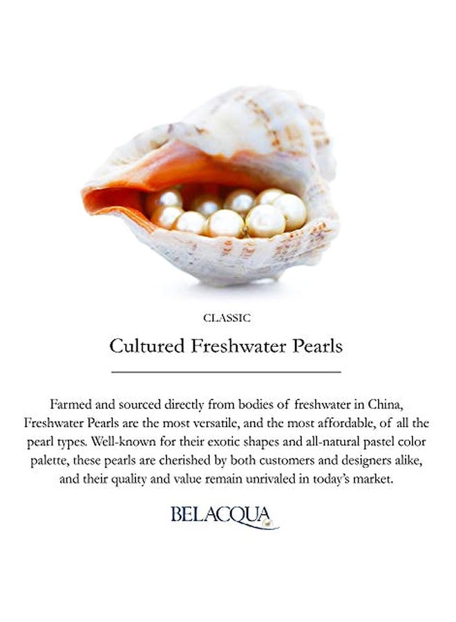 Belacqua Pearl And Aquamarine Studded Bracelet - Image 4