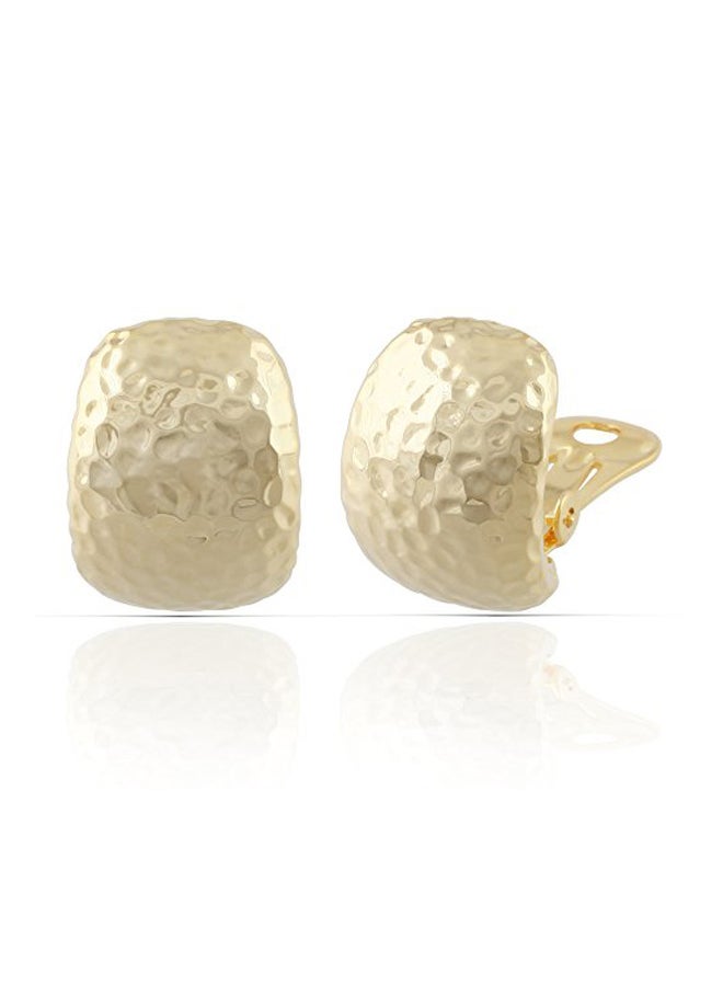 JanKuo Jewelry - Brass Clip-On Earrings - Image 1